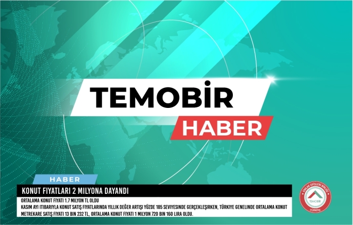 Konut Fiyatları 2 Milyona Dayandı